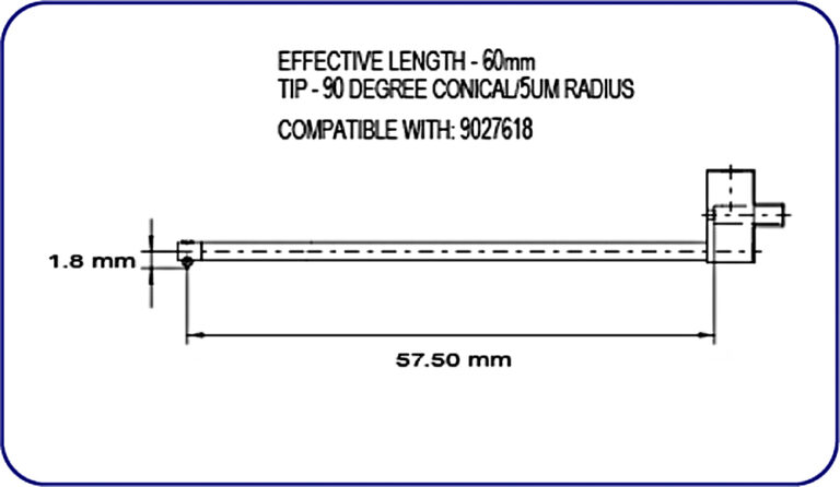 Mahr Stylus 9027618 Surface Roughness Diamond Stylus - EMI Gage Replacements
