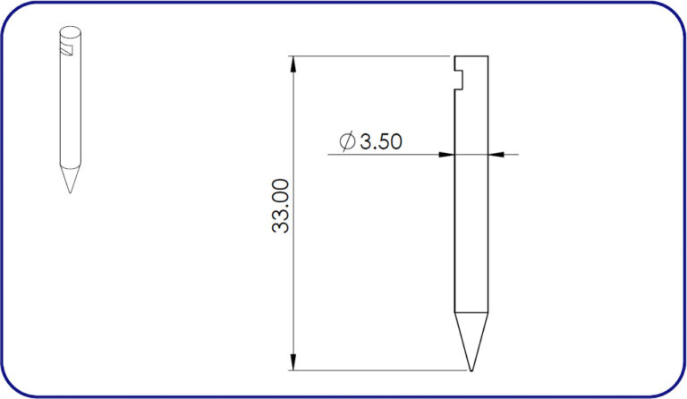 Mahr Stylus Contour 6851523, EMI Gage Replacement Stylus