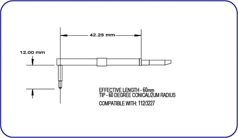 Taylor Hobson surface roughness stylus, compatible with 112_3227, EMI Gage Replacement Stylus
