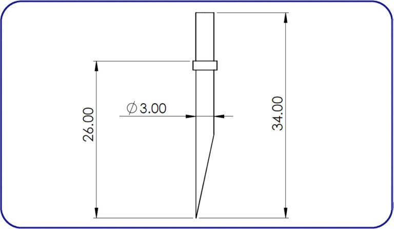 Zeiss, TSK, Contour Stylus, DT45505, EMI Gage Replacement Stylus