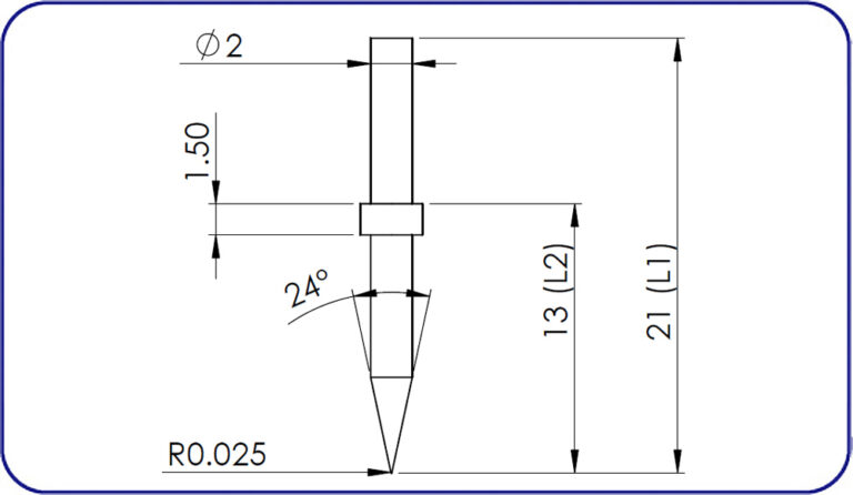 Zeiss, TSK, Contour Stylus, DT45506, EMI Gage Replacement Stylus