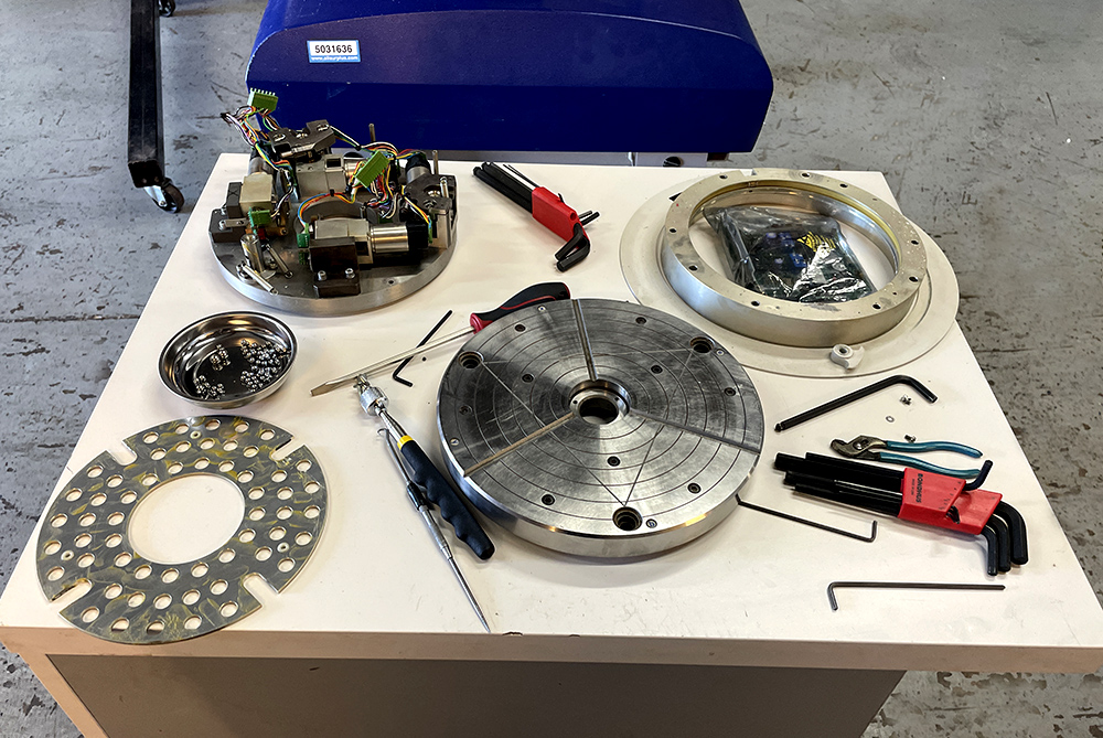 gage repair, measurement instrument repair, spindle repair, bearing repair,