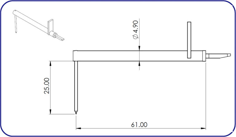 Zeiss, TSK, surface roughness stylus, compatible with DM47507, EMI Gage Replacement Stylus