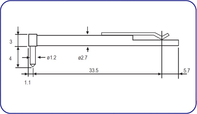 Zeiss TSK DT43801 Replacement Surface Roughness Diamond Stylus