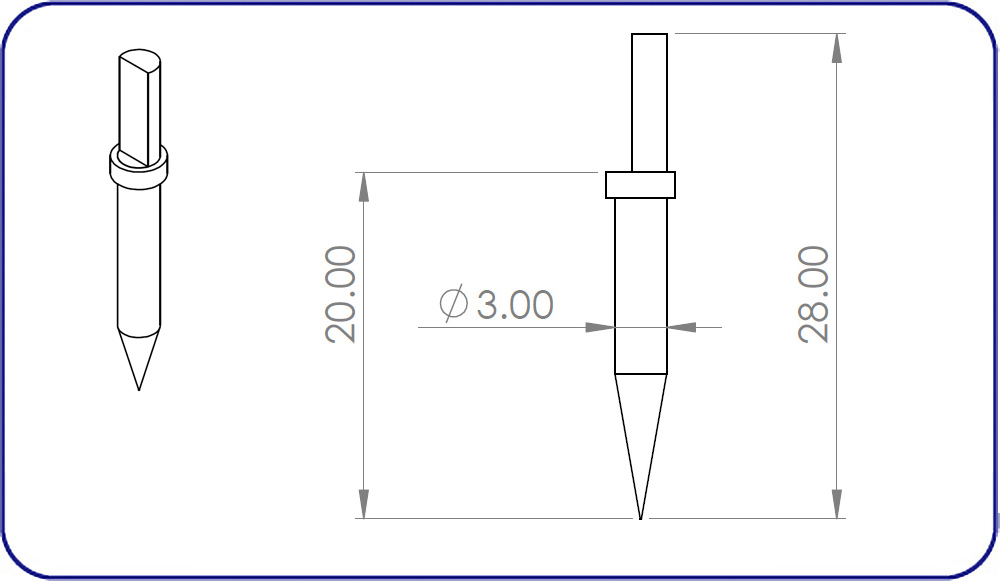 Mitutoyo, Contour Stylus, 12AAA567, SPH77, EMI Gage Replacement Stylus, 1MCC-E867
