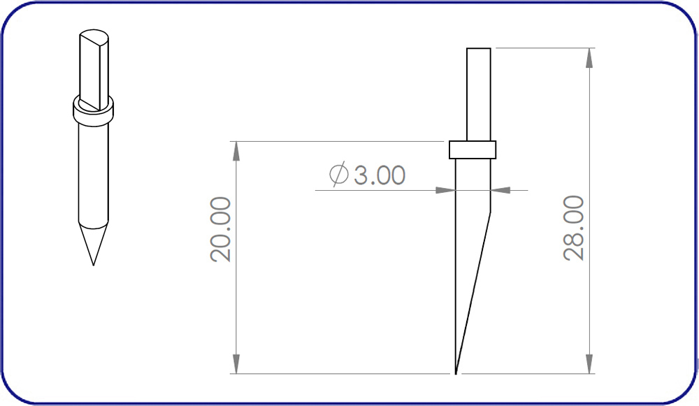 Mitutoyo, Contour Stylus, 354884, SP71, EMI Gage Replacement Stylus, 1MCH-4884