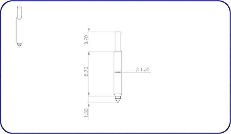Diamond insert for Mahr Stylus 6852305 Surface Roughness Diamond Stylus - EMI Gage